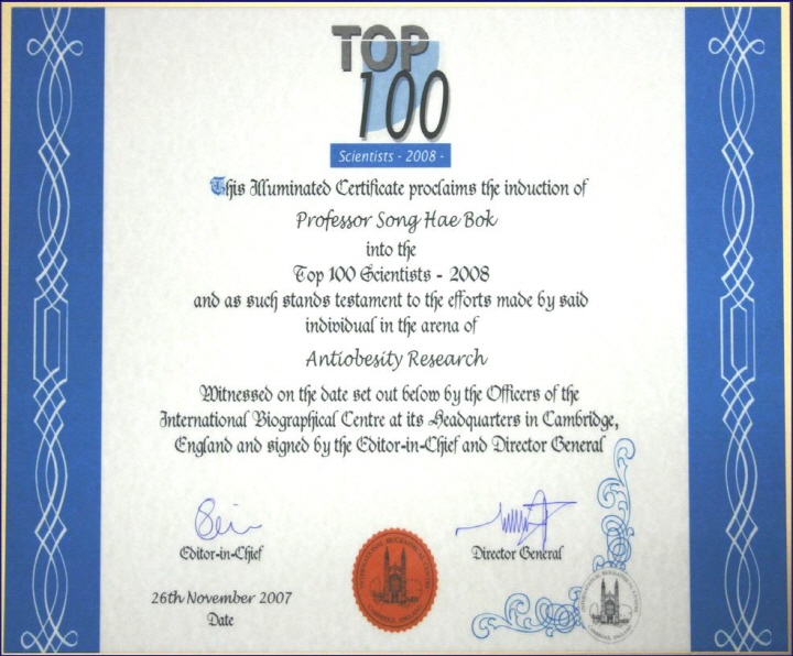 Los 100 mejores científicos de 2008